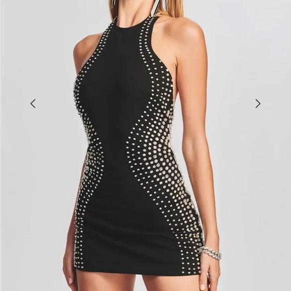 Retrofete Aubin Dress size small - worn 1X - perfect black studded dress